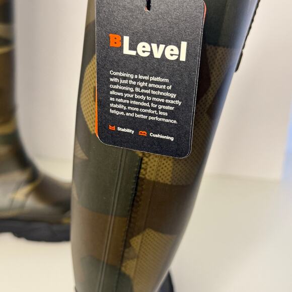 Bass Outdoor Field Rain Boot Size US 7 Green Camo Knee High Techwear Utility New - Picture 7 of 15